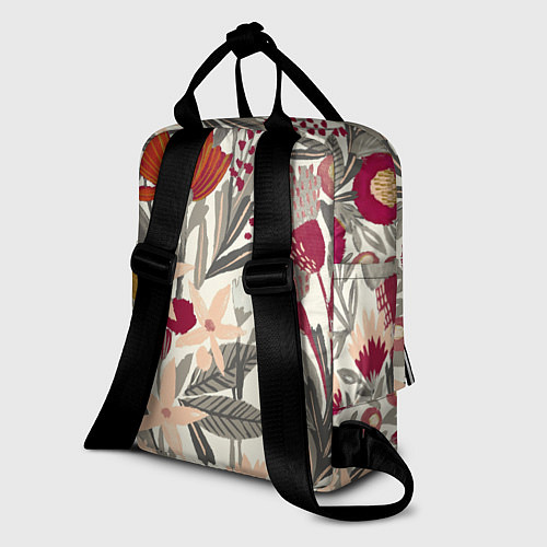 Женский рюкзак Полевые цветы / 3D-принт – фото 2