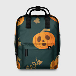 Рюкзак женский Осенние тыквы, цвет: 3D-принт