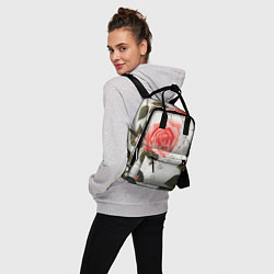 Рюкзак женский Нежные розы, цвет: 3D-принт — фото 2
