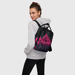 Рюкзак женский Неоновые Горы, цвет: 3D-принт — фото 2