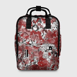 Рюкзак женский Кровавый ахегао, цвет: 3D-принт