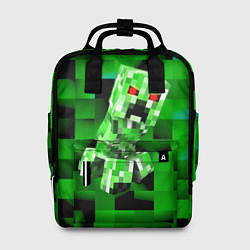 Рюкзак женский Minecraft creeper, цвет: 3D-принт