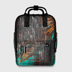 Рюкзак женский Palm glitch art, цвет: 3D-принт