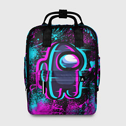 Рюкзак женский NEON AMONG US, цвет: 3D-принт