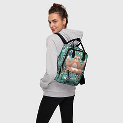 Рюкзак женский Ленивец Йог, цвет: 3D-принт — фото 2