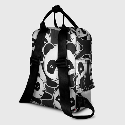 Женский рюкзак Смешные панды / 3D-принт – фото 2