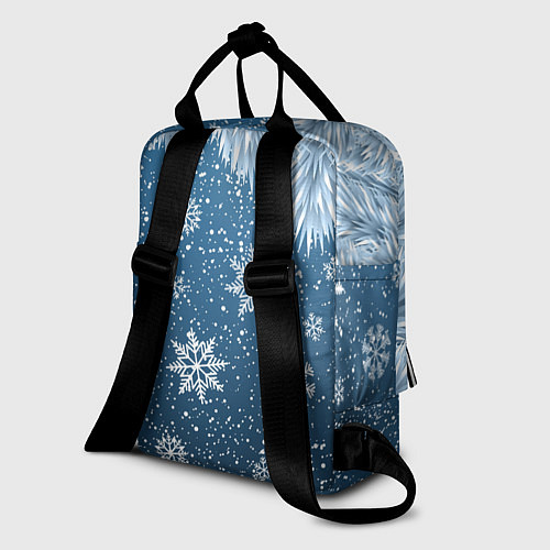 Женский рюкзак Снежное Настроенние / 3D-принт – фото 2