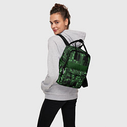 Рюкзак женский Неоновая схема, цвет: 3D-принт — фото 2