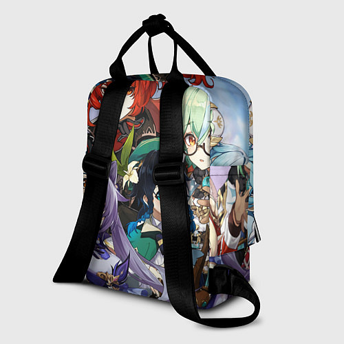 Женский рюкзак Персонажи Genshin Impact / 3D-принт – фото 2