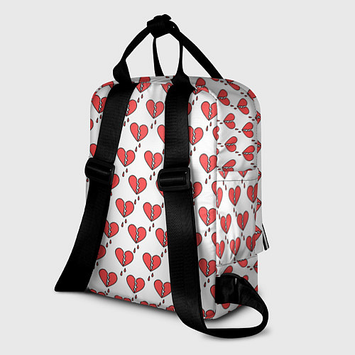 Женский рюкзак Разбитое Сердце / 3D-принт – фото 2