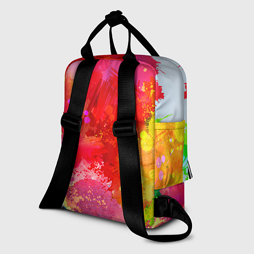 Женский рюкзак Брызги краски / 3D-принт – фото 2