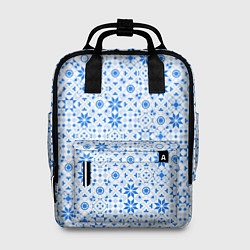Рюкзак женский Орнамент снежинки, цвет: 3D-принт