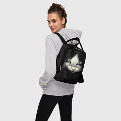 Рюкзак женский ПЛАЧУЩИЙ КОТ, цвет: 3D-принт — фото 2