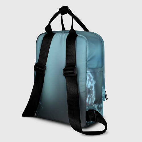 Женский рюкзак Водяные свечения / 3D-принт – фото 2
