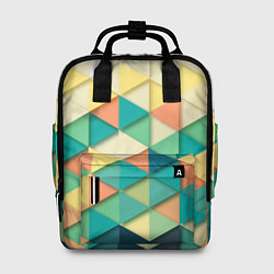 Рюкзак женский Ромбики, цвет: 3D-принт