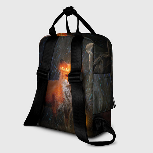 Женский рюкзак Лиса с огненной короной / 3D-принт – фото 2