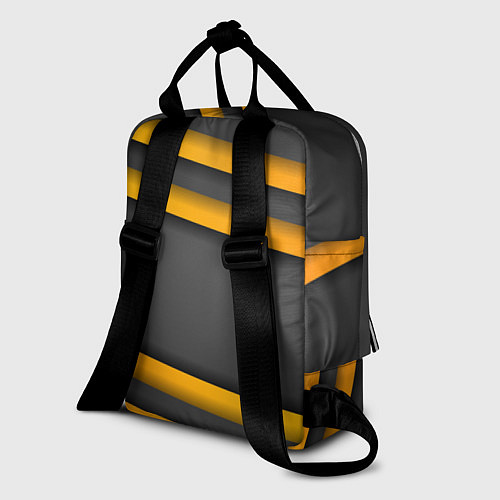 Женский рюкзак Желтые полосы / 3D-принт – фото 2