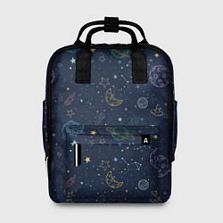 Рюкзак женский Созвездия, цвет: 3D-принт