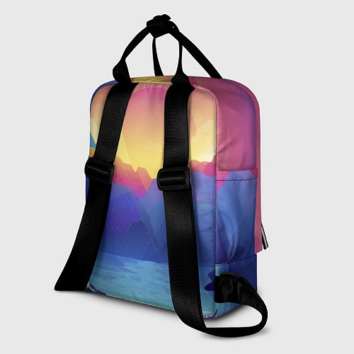 Женский рюкзак Красочные Горы / 3D-принт – фото 2