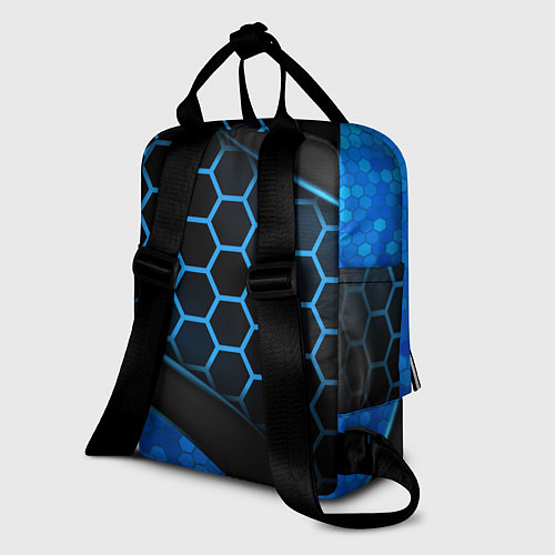 Женский рюкзак 3D luxury blue 3Д СОТЫ и плиты / 3D-принт – фото 2