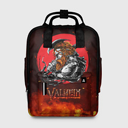 Рюкзак женский Valheim огненный викинг, цвет: 3D-принт