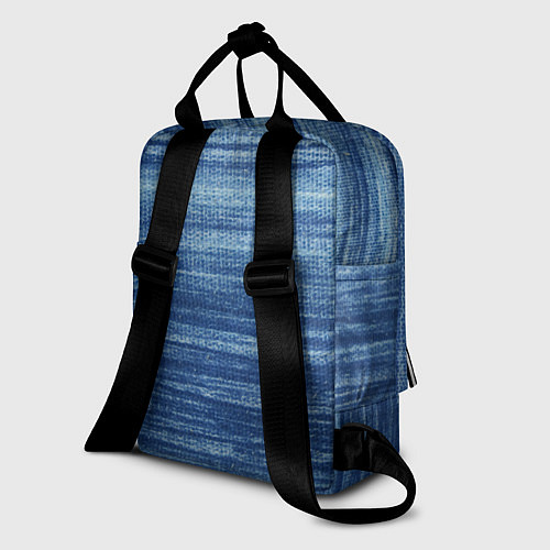 Женский рюкзак Texture Denim / 3D-принт – фото 2