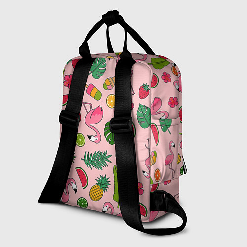 Женский рюкзак Фламинго Лето / 3D-принт – фото 2