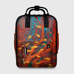 Рюкзак женский Коралловые рыбки, цвет: 3D-принт
