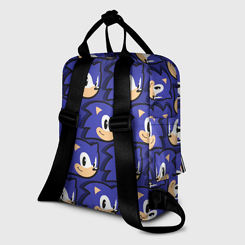 Женский рюкзак Sonic pattern / 3D-принт – фото 2