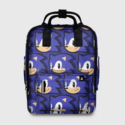 Рюкзак женский Sonic pattern, цвет: 3D-принт