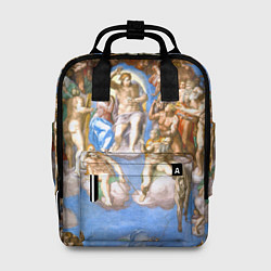 Рюкзак женский Микеланджело страшный суд, цвет: 3D-принт