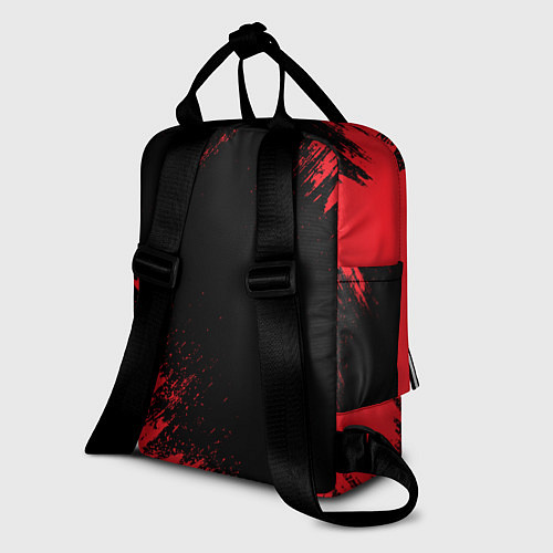 Женский рюкзак BERSERK red краска / 3D-принт – фото 2