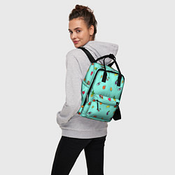 Рюкзак женский Смайлики - Эмодзи, цвет: 3D-принт — фото 2