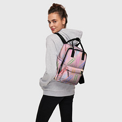 Рюкзак женский Скрепки на пыльно розовом, цвет: 3D-принт — фото 2