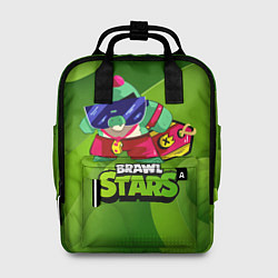 Рюкзак женский Базз Buzz Brawl Stars Green, цвет: 3D-принт