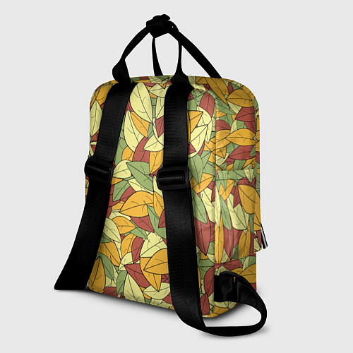 Женский рюкзак Яркие осенние листья / 3D-принт – фото 2