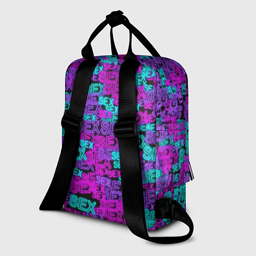 Женский рюкзак Neon SEX / 3D-принт – фото 2