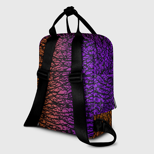 Женский рюкзак Градиентный разлом 3D 3Д / 3D-принт – фото 2
