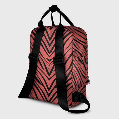 Женский рюкзак Полосатый тигровый узор / 3D-принт – фото 2