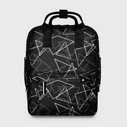 Женский рюкзак Черно-белый геометрический
