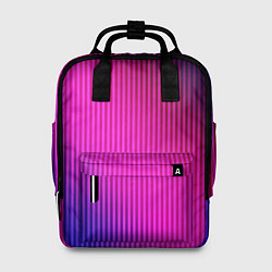 Рюкзак женский Фиолетово-малиновый градиент, цвет: 3D-принт