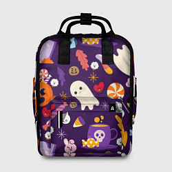 Женский рюкзак HALLOWEEN BTS BT21 PATTERN БТ21 БТС ХЕЛЛОУИН