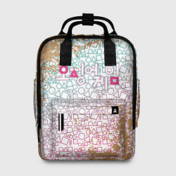 Рюкзак женский Лого Игра в кальмара, цвет: 3D-принт