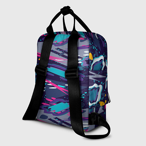 Женский рюкзак Космический абстрактный паттерн / 3D-принт – фото 2