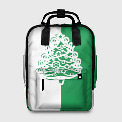 Рюкзак женский Зелёная Ёлочка, цвет: 3D-принт