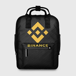 Рюкзак женский БИНАНС ЛОГО CARBON BINANCE LOGO, цвет: 3D-принт