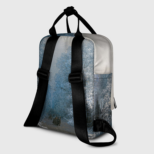 Женский рюкзак Зимний пейзаж картина маслом / 3D-принт – фото 2