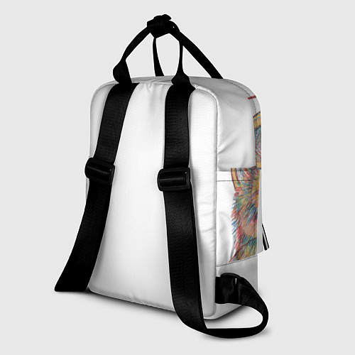 Женский рюкзак A 018 Цветной кот / 3D-принт – фото 2