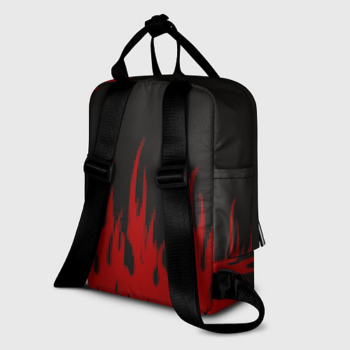 Женский рюкзак Pixel Fire / 3D-принт – фото 2
