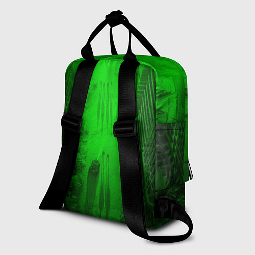Женский рюкзак STALKER LOGO RADIATOIN NEON TOXIC / 3D-принт – фото 2
